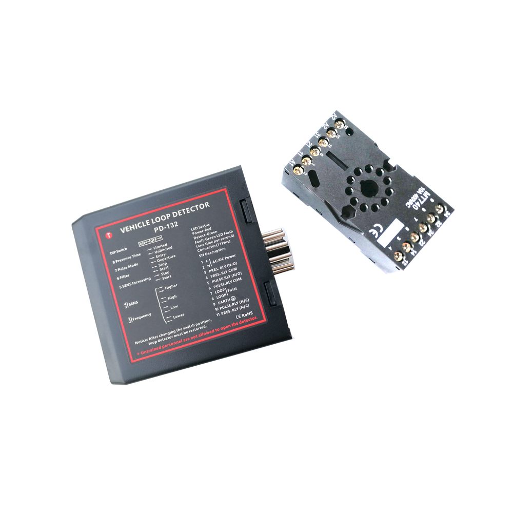 50m cable single channel inductive vehicle loop detector for Gate barrier operators