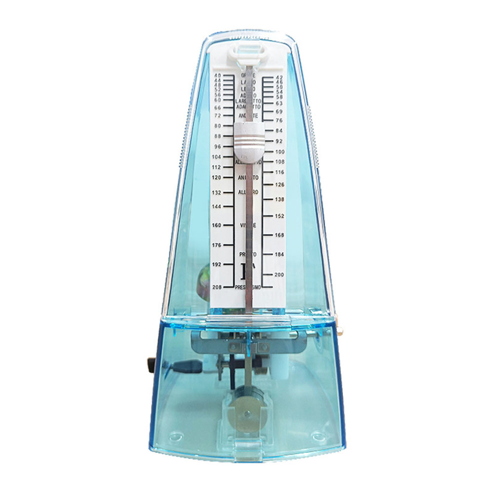 Mechanical Metronome Tower Type No Batteries Required Visual Sense of Tempo Perfect for Guitar Bass Violin Piano Wooden Color