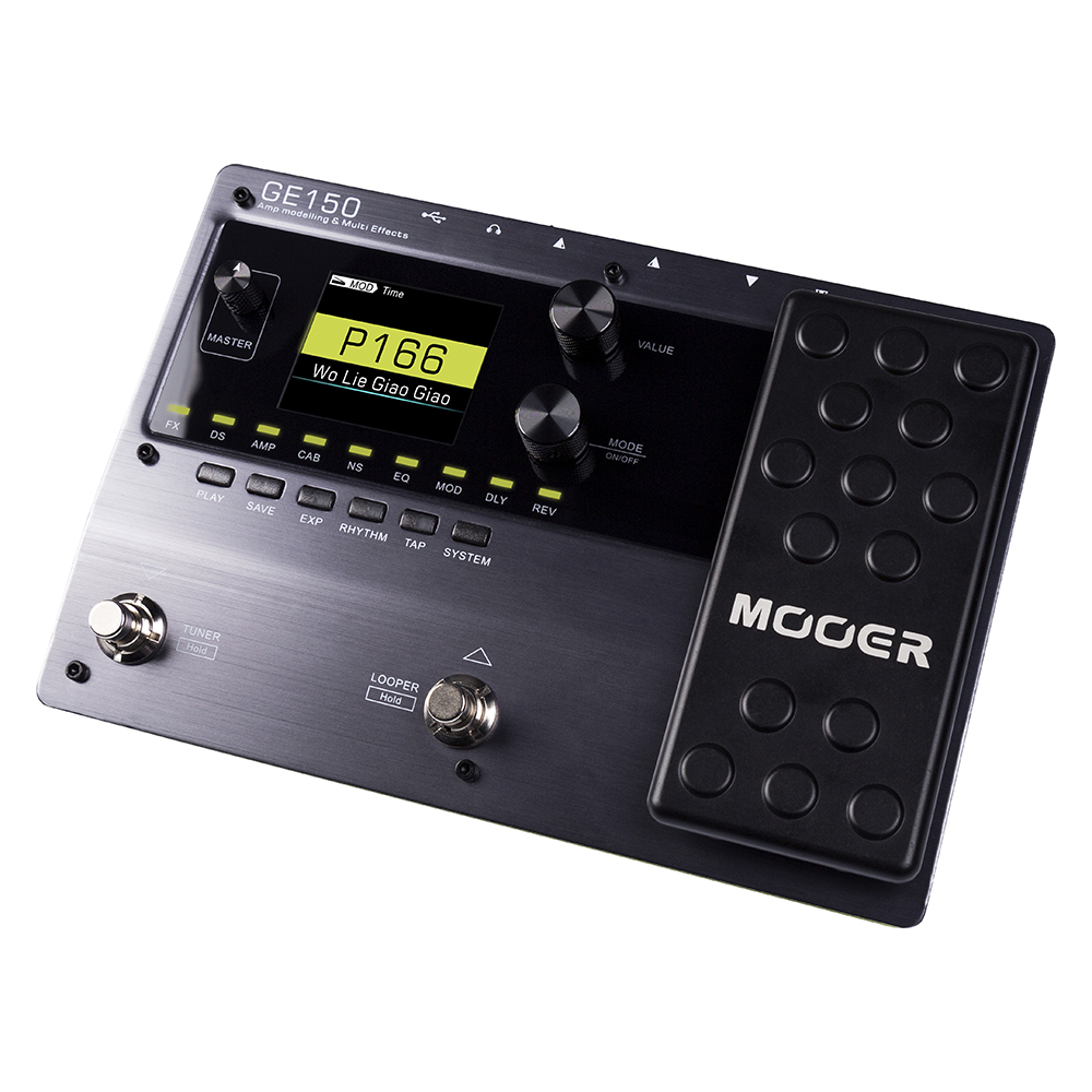 MOOER GE150 Guitar Pedal Digital Tube AMP Modelling Guitar Multi-Effects Pedal 80s Looper 40 Drum Rhythms Guitar Accessories