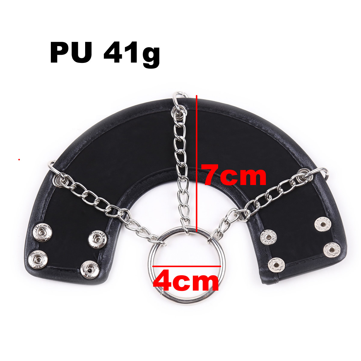 Testicular Stretching Penis Cock Ring Faux Leather Parachute Ball Stretcher Scrotum Restraint Adjustable BDSM Bondage for Men