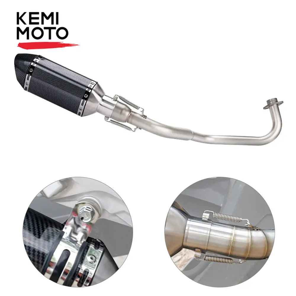 For Honda Grom MSX125 2013-2020 Full Exhaust Muffler System Motorcycle Muffler Front Exhaust With DB Killer Motorcycle Parts