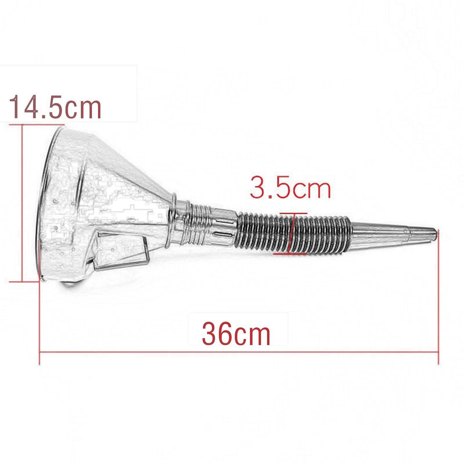 Automotive Funnel with Handle with Filter Motorcycles Cars Accessory Flexible for Liquid Fuel Engine Oil Water Oil Change