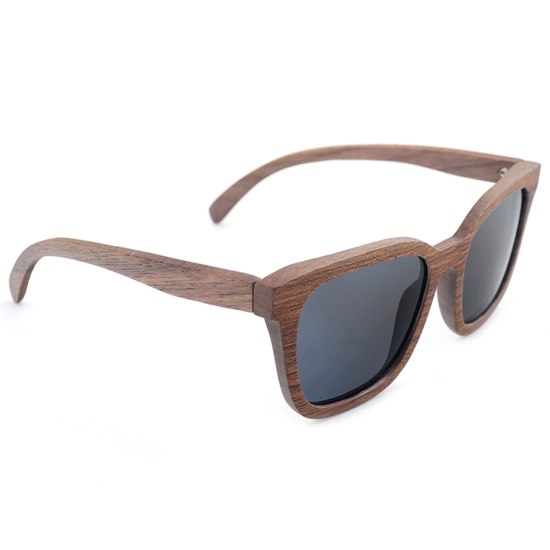BOBO BIRD Brand New Sunglasses Men Black Walnut Wood Oversized Sunglasses Women Sun glasses With Wood Box oculos C-AG010a