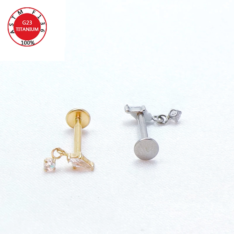 Septum Piercing Lip Spiral Helix Ear Studs 16G Septum Tragus Women F136 Titanium Cartilage Hinged Segment Wholesale Body Jewelry