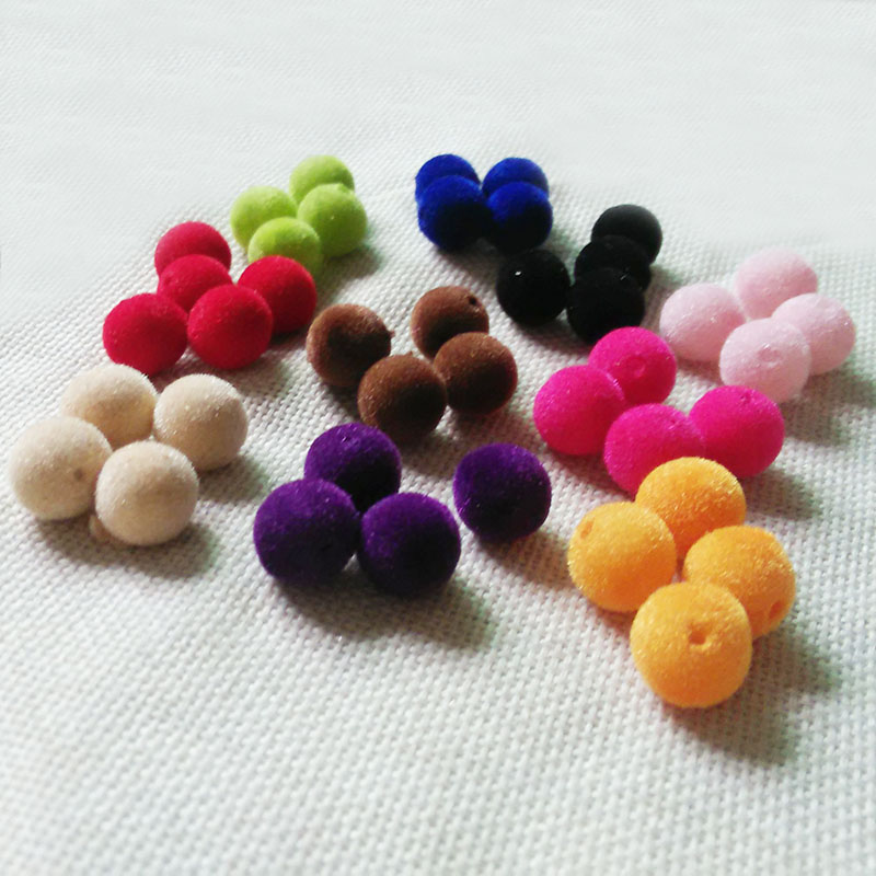 8mm component jewelry findings velvet beads choker necklace Accessories tassel charms lariat earrings spacers brincos corsage