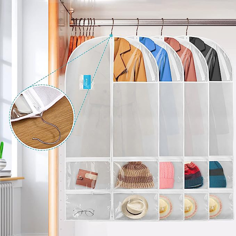Breathable Suit Bags Garment Bag for Dance Costume Hanging Clothes Cover for Travel and Closet Storage With Zipper Pockets