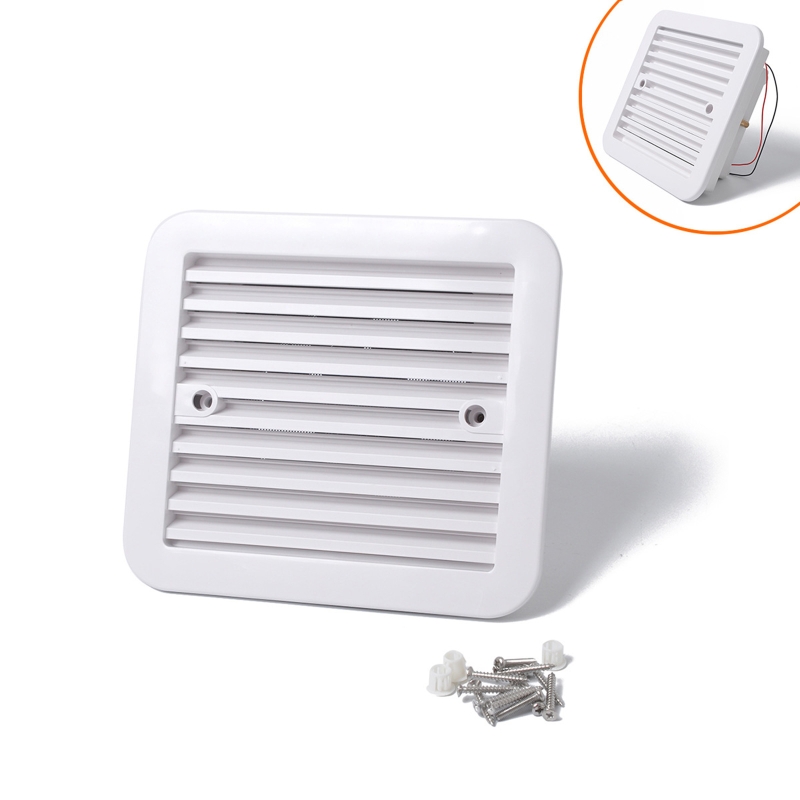 12V Fridge Vent with Fan for RV Trailer Caravan Side Air Strong Wind Exhaust Car Accessories Camper