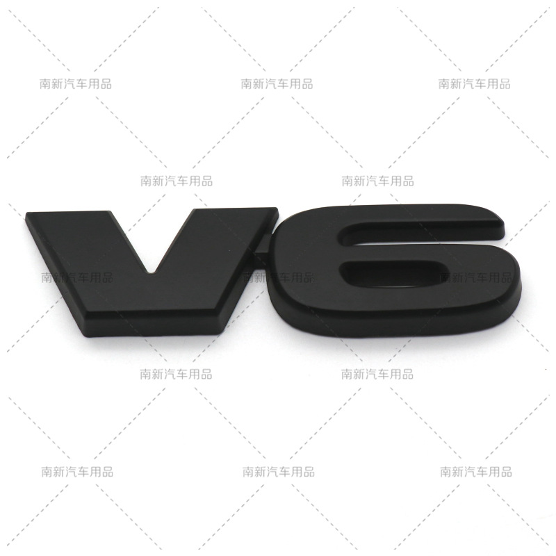 Metal SR5 Badge V6 V8 Emblem Decals Rear Trunk Displacement Stickers Car Styling For Toyota Tundra Pick-up Truck Car Accessories