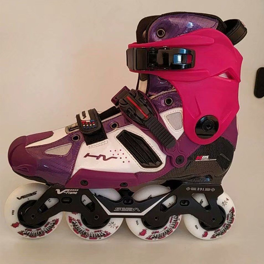 100% Original 2019 SEBA High V-frame Purple Adult Inline Skates Roller Skating Shoes Slalom Sliding FSK Patines Adulto Japy