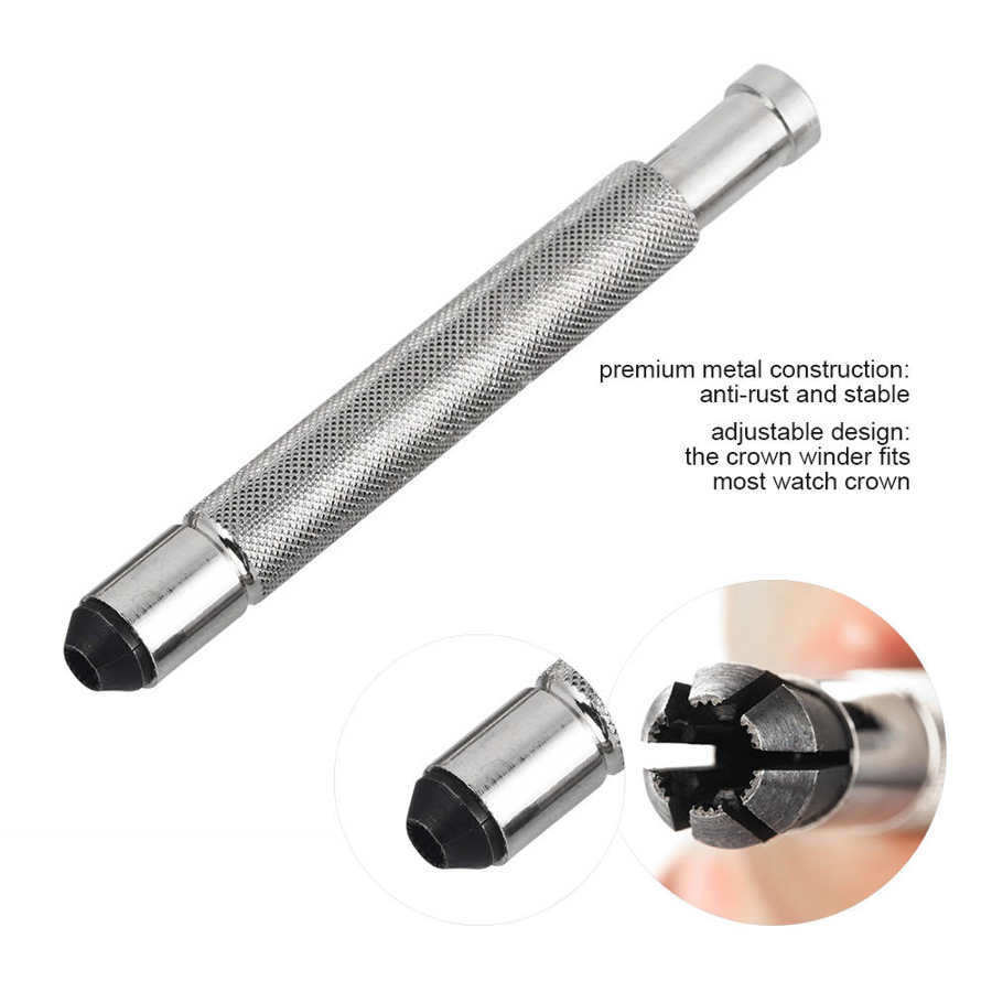 Professional 4 Sizes Watch Crown Winder Winding Watchmakers 3-4 5mm Manual Mechanical Repair Tools Kit for Watchmakers