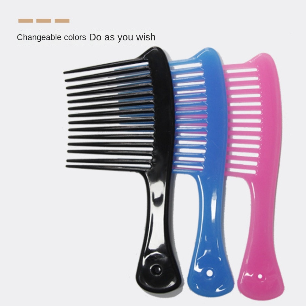 PP Hairdressing Comb New with Hanging Holes Comfortable Grip Axe Comb Round Comb Teeth Wide Toothed Comb Women/Men