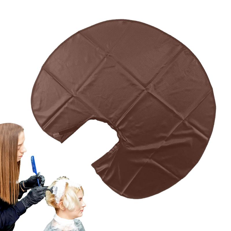 Hair Dye Shawl waterproof Hair Cut Mat Neck Protector Wrapped Hairdressing Collar Adjustable Cape for Hair Dyeing Hair Braiding