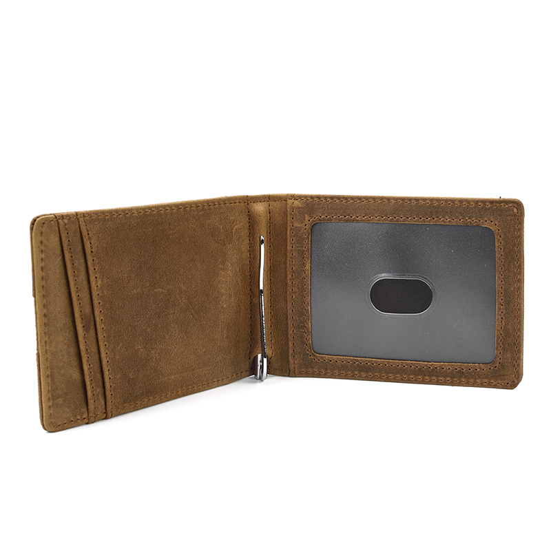 Simple Money Clip Wallets Men - Leather Thin Wallet For Cash New Free Delivery Designer Bag