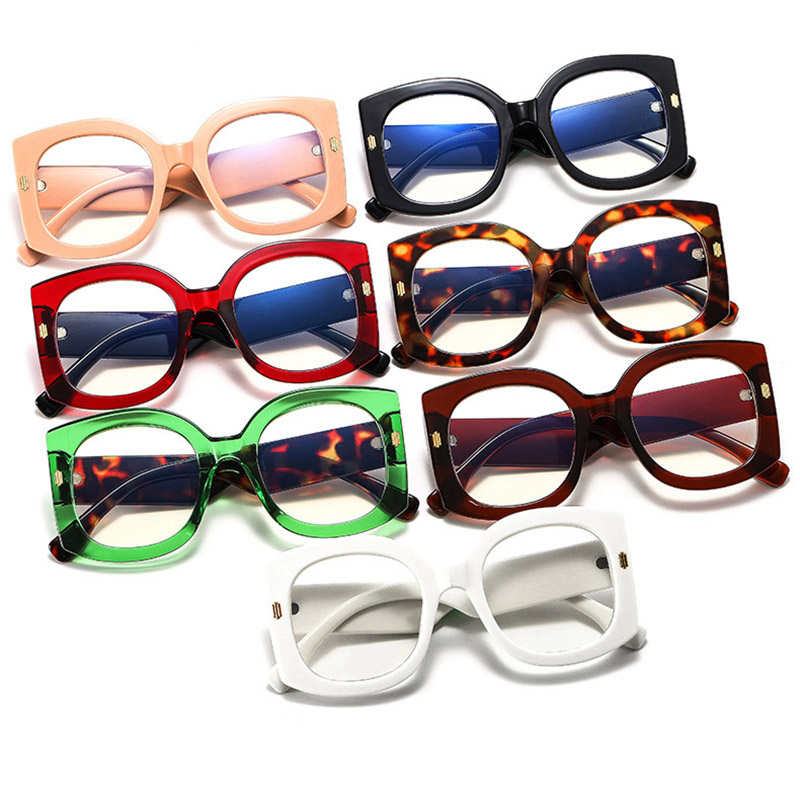 Vintage Oversized Round Reading Glasses Women Anti Blue Light Nude Pink Female Eyeglasses Frame UV400 Presbyopia +1.0 +2.5 +6.0