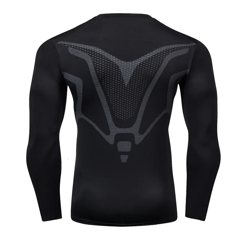 Mens Tshirt Men Running Sport T Shirt Compression Fitness Tops Tee Quick DryTight Training Gym Shirts Jersey 240620