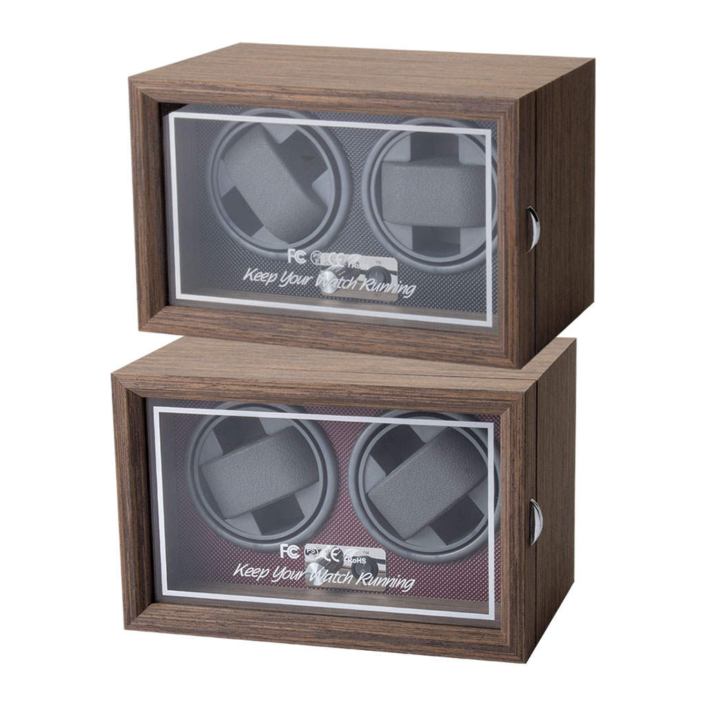 Automatic Watch Winder USB Jewelry Storage ABS Mini Watch Holder 2 Watches Winder for Mechanical Watch Gifts Bedroom Women Men