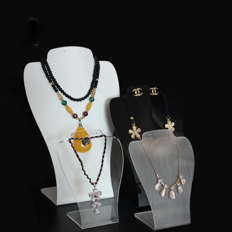 Jewelry display stand necklace & earrings holder organizer support for earings and necklaces wear mannequin jewelery exhibitor