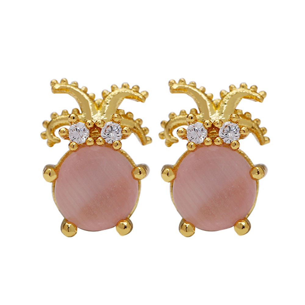 Luxury Cubic Zirconia Ocean Series Stud Earring Cute Small Animal Crab Starfish Tortoise Dolphin Earrings for Women Girls Gifts