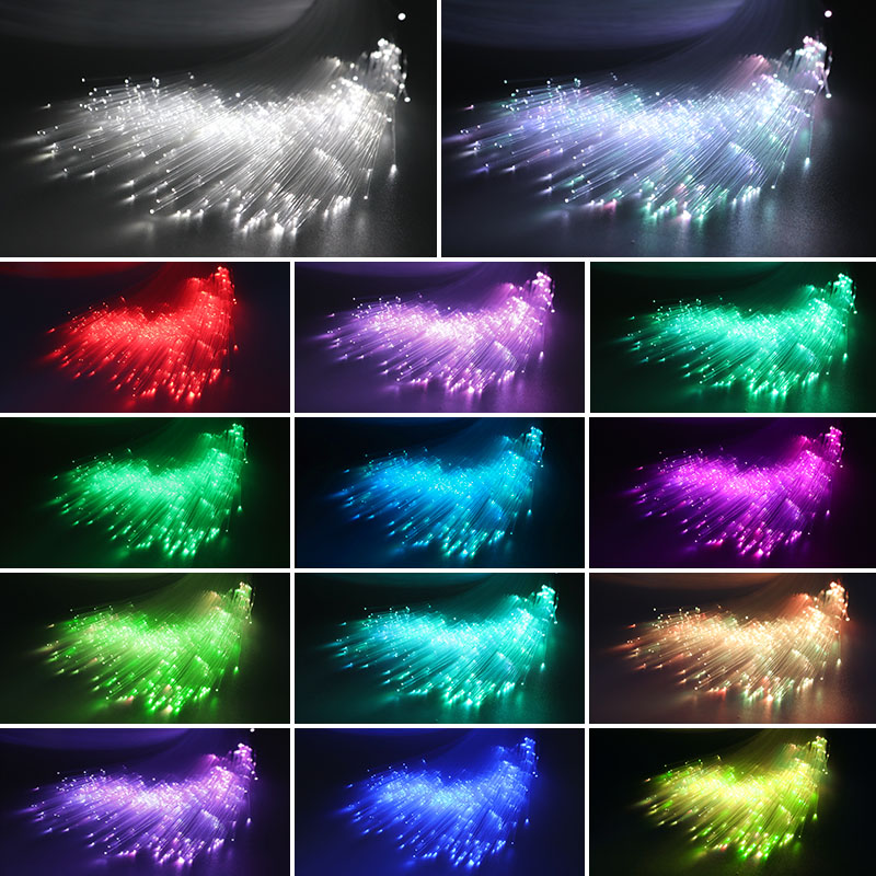 16W Meteor Effect LED Car Roof Star Light Auto Starry Sky Ceiling Car Romantic lighting lamp Interior Star Fiber Optic Lights