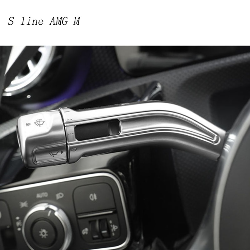 Car Styling For Mercedes Benz CLA C118 GLA H247 GLB X247 A B Class W117 W247 Shift Lever Wiper Rod Interior Covers Stickers Trim