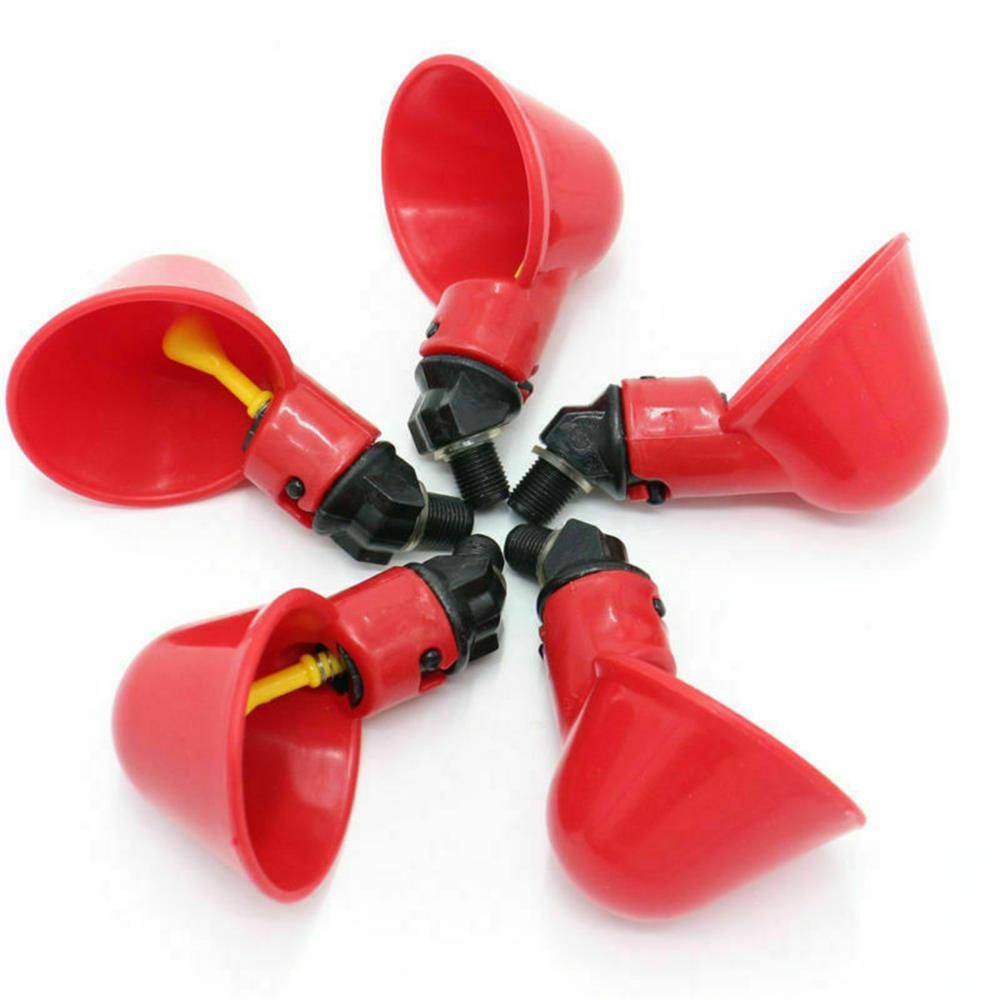 10/20 Pcs Poultry Water Drinking Cups- Chicken Hen Plastic Automatic Drinker