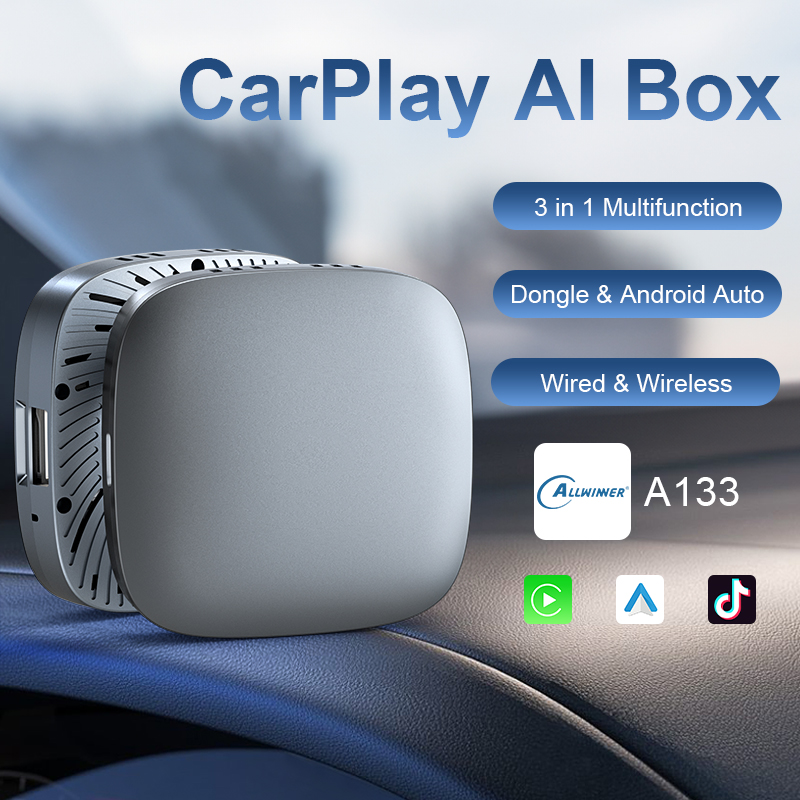 FLIXIVI CarPlay Smart Ai Box with USB Android Auto Adapter Car Intelligent System For Toyota VW Kia