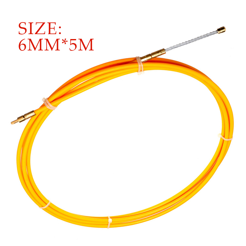 5/10/15/20/25/30m 6mm Guide Device Fiberglass Electric Cable Push Pullers Duct Rodder Fish Tape Wire Wiring Accessories