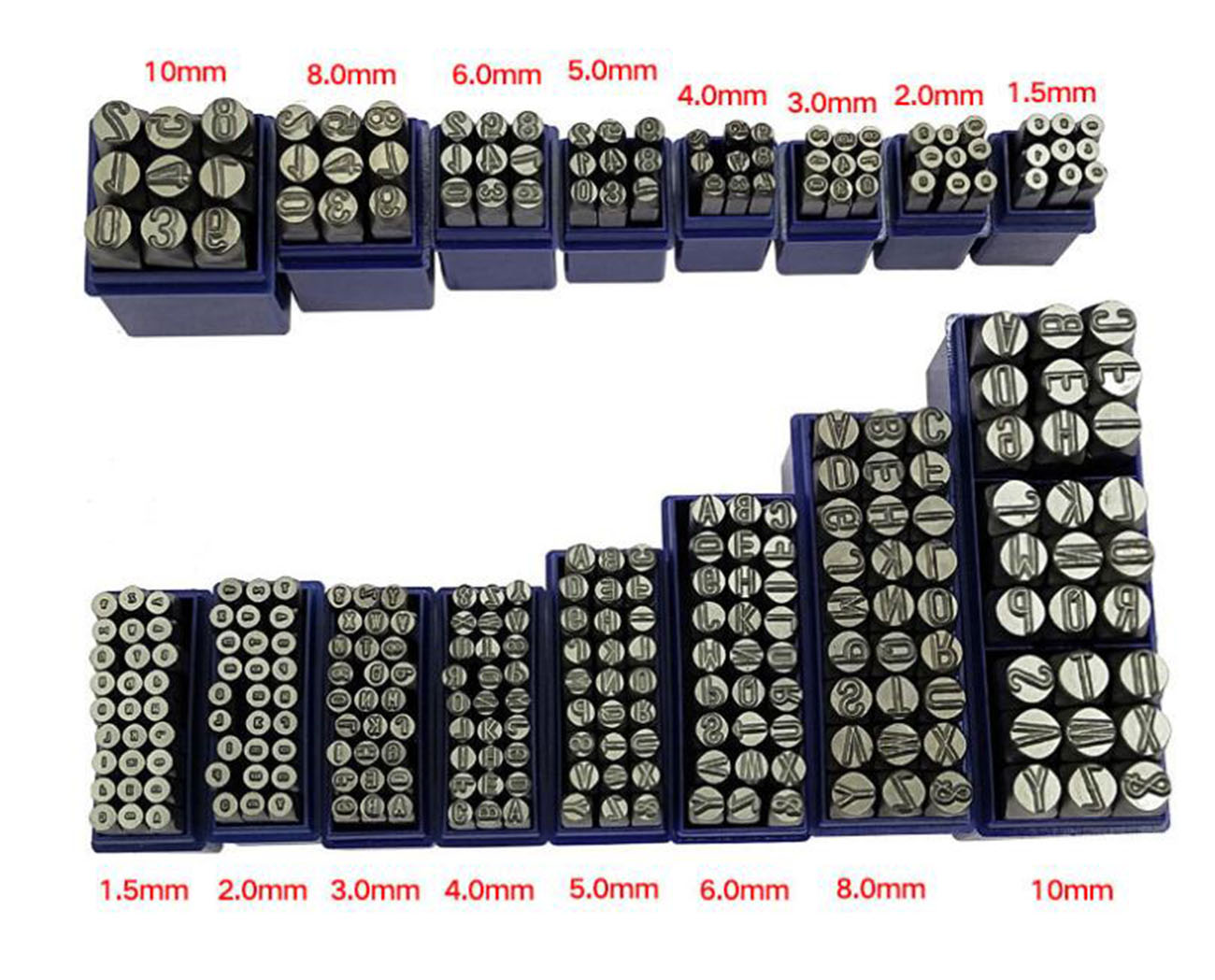 Number and Letters Steel Punch Set Stamp for Jewelry Gold Silver Tool