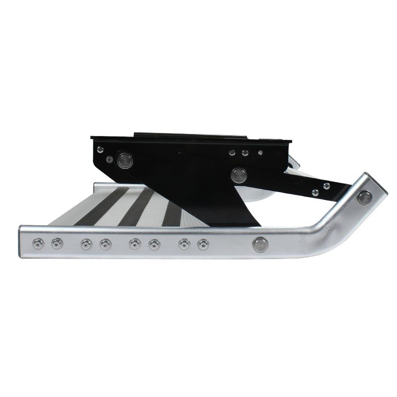 DREAMRV Entry Doorway Manual Folding Ladder Step Motorhomes Aluminum Alloy RV Pedal Step Telescopic Antiskid Caravan Accessories