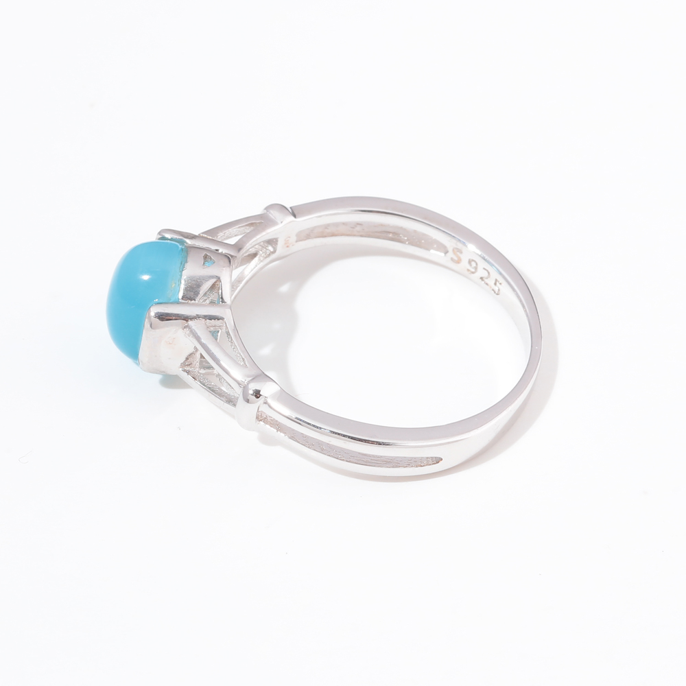 CiNily White & Blue Moonstone Solid Silver Color Rings Twilight Bella Wedding Ring Pure Silver Vintage Jewelry Women