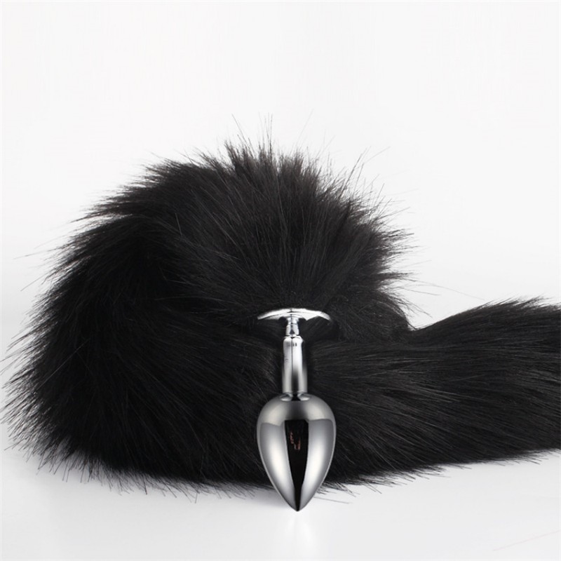 BDSM Erotic Inseparable Plush Fox Tail Butt Plug with Fetish Anal Sex Toys for Woman Man Couples Cosplay Adult Game Shop