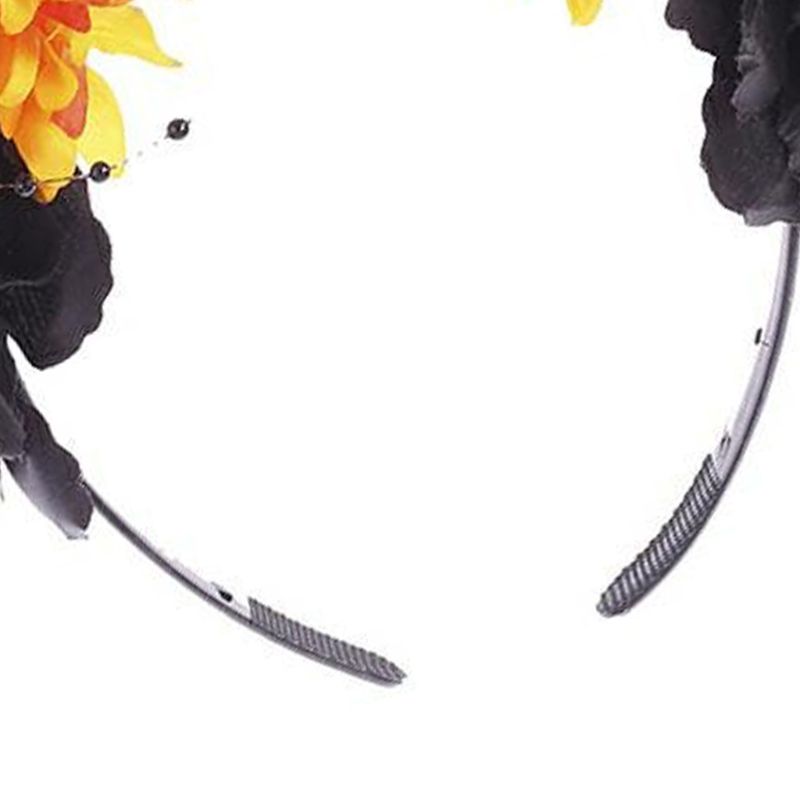 Halloween Day of the Dead Hair Hoop Multicolored Flower Spider Cosplay Headband F3MD