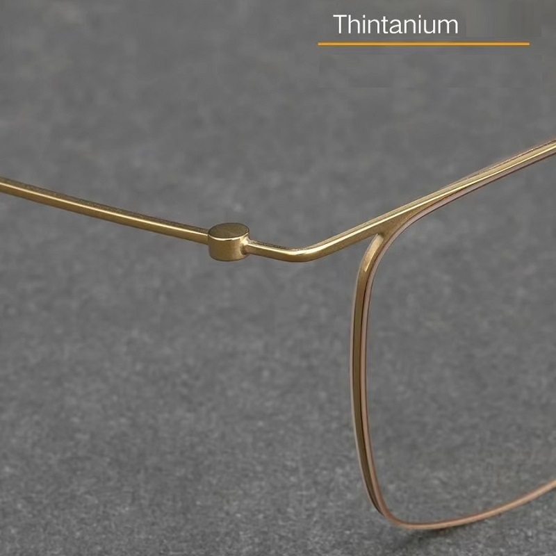 High Quality Denmark Brand Glasses Frame Titanium Light Thin Double Beam Design Square Eyewear Men Woman Eyeglasses Optical Lens