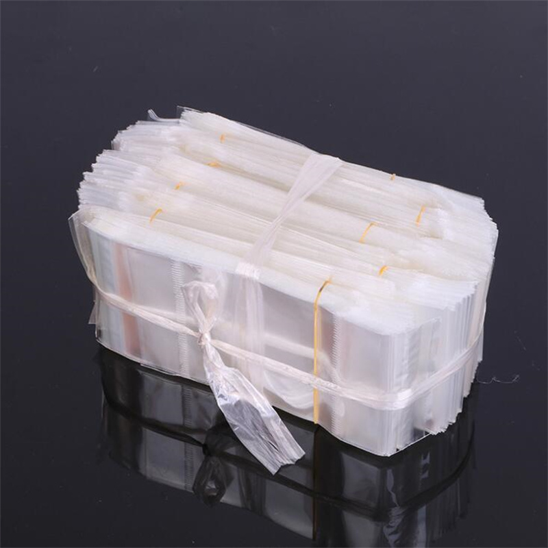 100pcs Sealable Plastic Transparent Small Packaging Bag For Jewelry Bracelet Ring Storage Display Organizer Businesses Supplies
