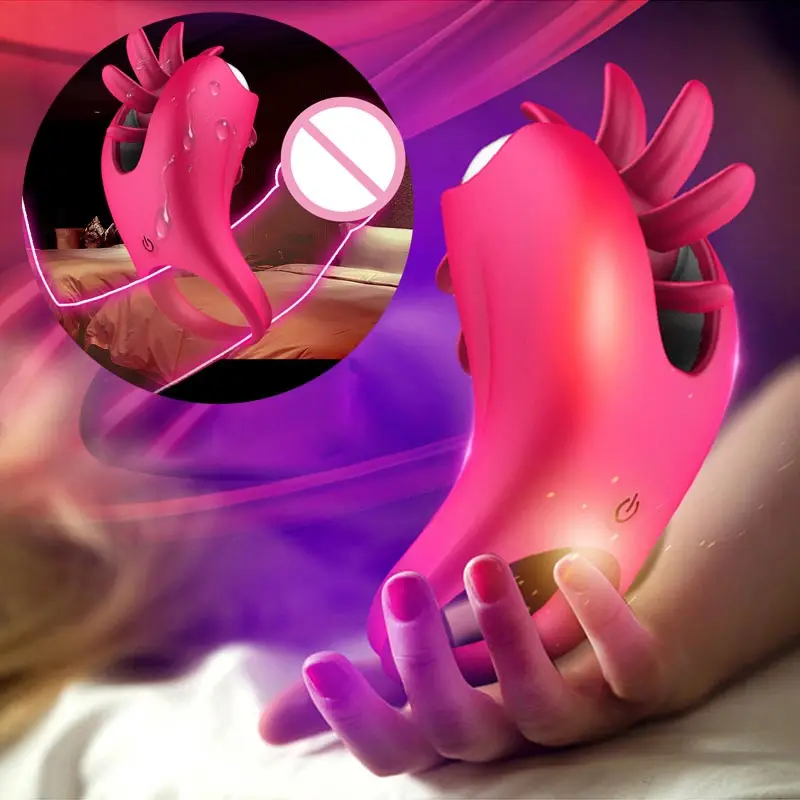 Hands-free Penis Ring With Sachet Penis Male Male Male Clitor Vibrating Ring For Couple Nipple Licking Women Vibrator Men