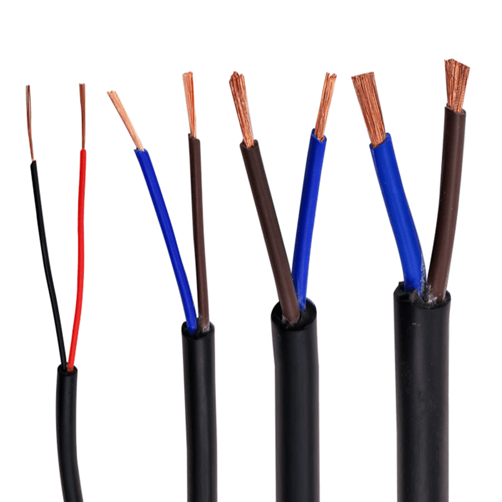 Multicore wire and cable RVV2 core -24 core control signal wire 22AWG 0.3 0.5 0.75mm 1.5mm2 PVC cable