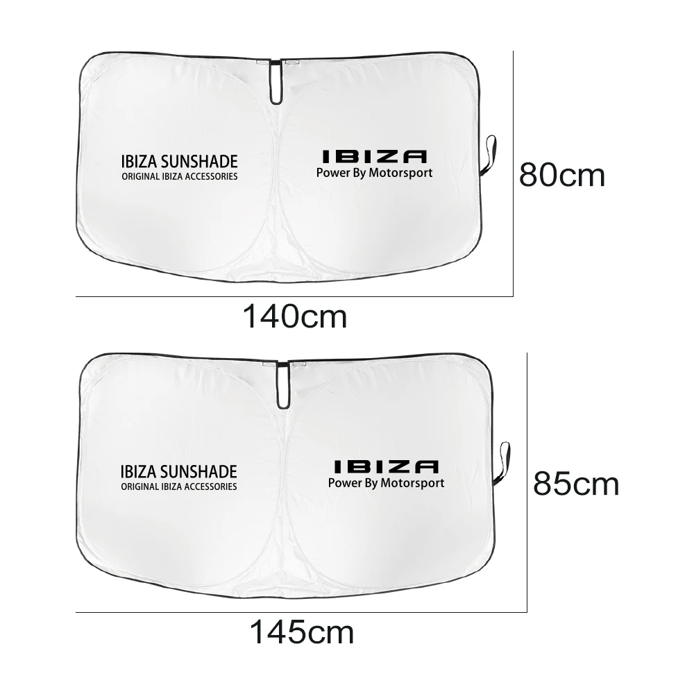 Car Windshield Sunshade Cover Auto Accessories For Seat Ibiza 6F 6L 6J 2011 2010 MK3 6K 2018 IV 2003 2023 MK4 ST Knob KJ MK5