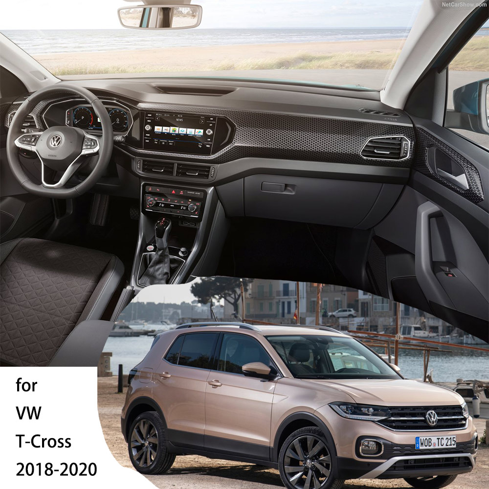 Dashboard Center Console Cover Dash Mat Sunshield Pad for VW Volkswagen T-cross T cross C11 2018 2019 2020 2021 Cape Accessories