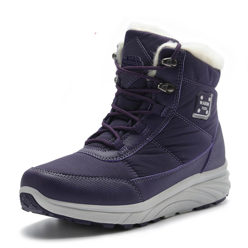 TNTN Waterproof Hiking Boots For Men Winter Warm Snow Boots Unisex Outdoor Sports Sneakers Mens Fleece Hiking Trekking Boots