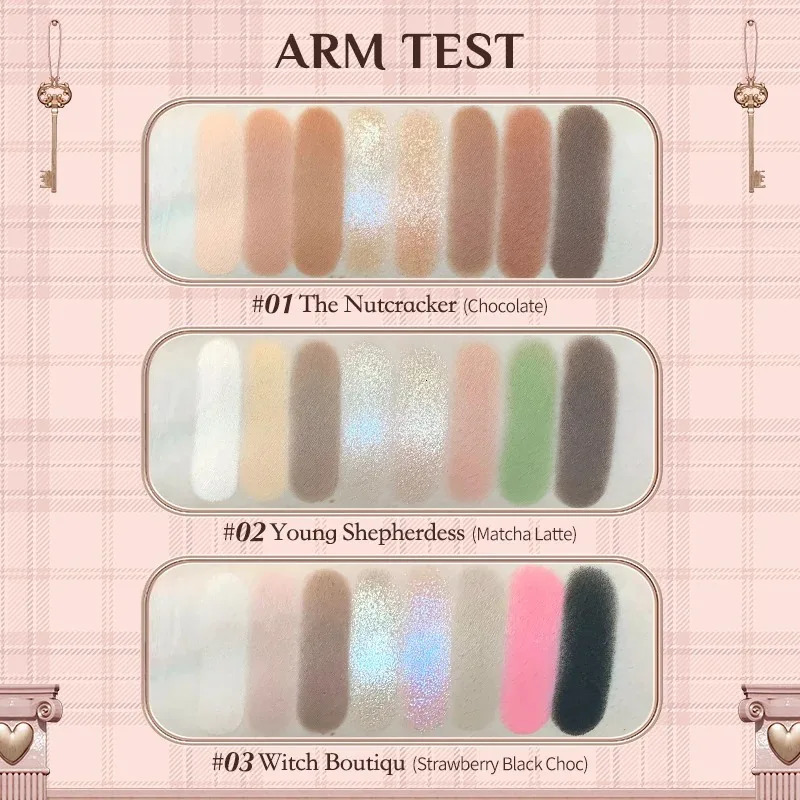 Chocolate 8 Colour Eyeshadow Palette Shimmer Matte Chameleon Pressed Glitter Long Lasting Eye Shadow Maquillage 240624