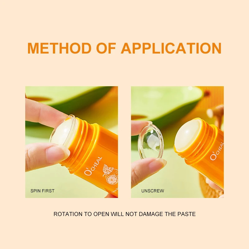 Ocheal Portable Avocado Deep Cleansing Cream Gel Stick Skin Care 240624