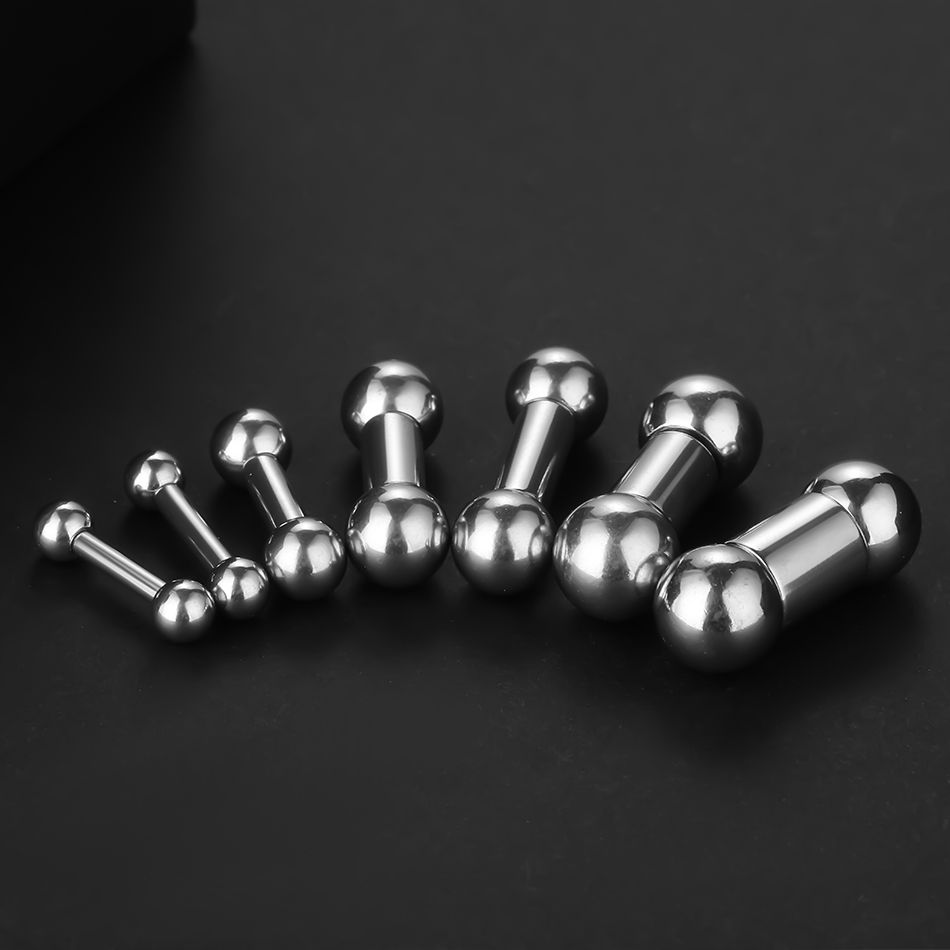 10Pcs/lot Steel Straight Barbell Tongue Piercing Large Size Tongue Ring Nipple Barbell Ring Lip Piercing Body Jewelry