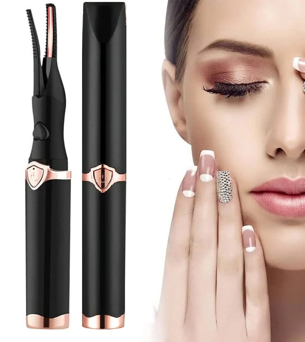 Heated Eyelash Curler USB Rechargeable Electric Eyelash Curler For Eye lash Quick Natural Curling and 24 Hours Long Lasting 240621
