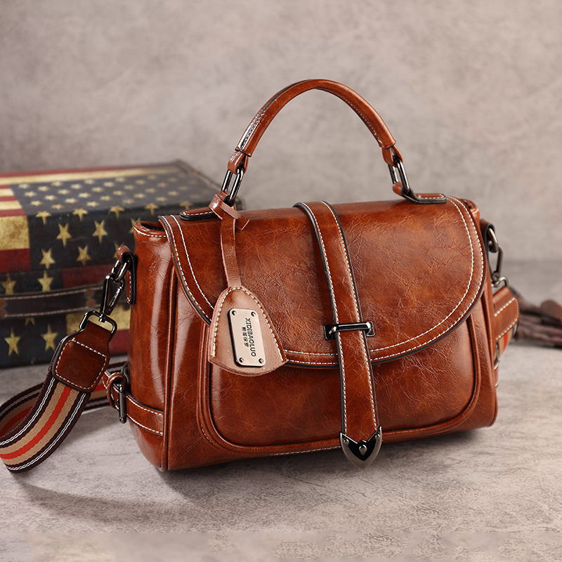 Women's Tote Bags Luxury Vintage PU Leather Women Shoulder Bag Large Capacity Female Crossbody Envelope Bag Fashion Handbags