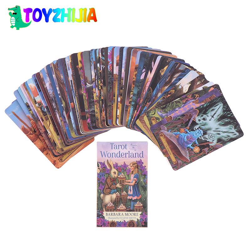 78pcs/Box Tarot In Wonderland Tarot Cards Deck Board Card Games Playing Cards Party Table Game Fortune-telling Oracle