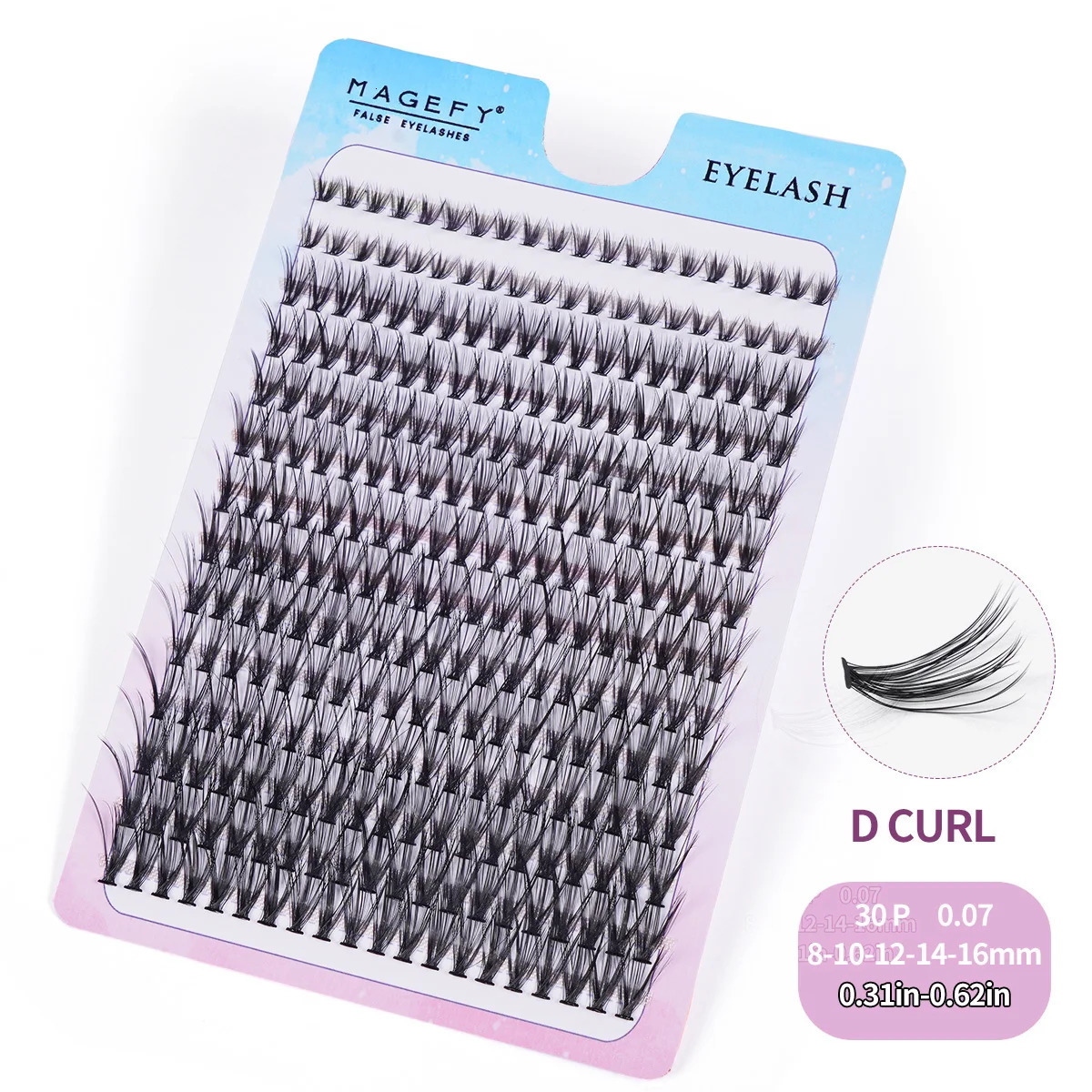 280 Pcs Cluster Lashes 40P 30P Fishtail Type Grafted Eyelashes 8~16mm Natural Vivid Eye Makeup Lashes Extension Individual Lash 240624