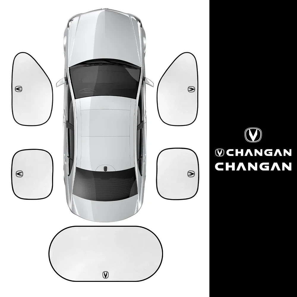5PCS/Set Car Window Sunshade Cover For Changan CX70 CS95 CS55 CS75 Plus CS35 Filter Bunper CS15 Alsvin 2022 Hunter Accessories