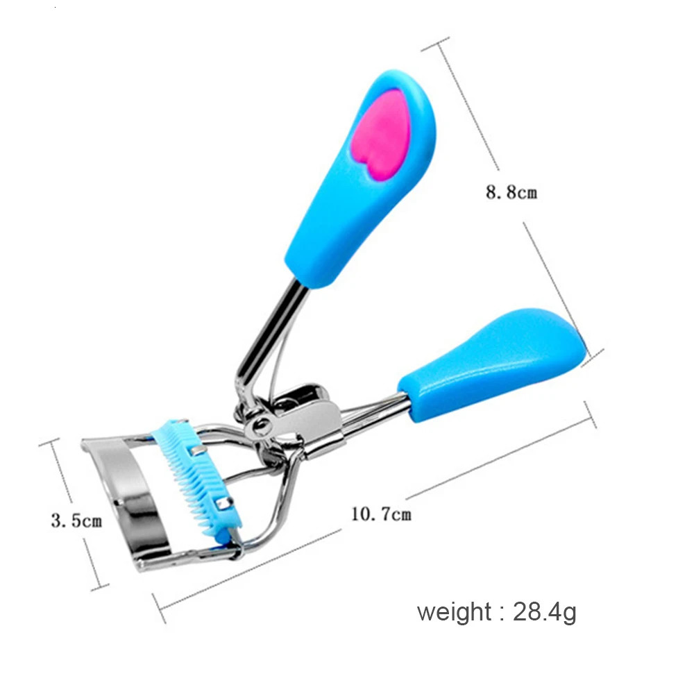 1PC Lady Professional Eyelash Curler With Comb Tweezers Curling Eyelash Clip Cosmetic Eye Beauty Tool maquillaje 240621