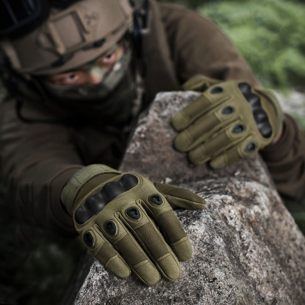 Motorcycle Gloves Men Outdoor Military Gloves Sports Shooting Airsoft Moto Motocross Gloves Guantes Moto Black
