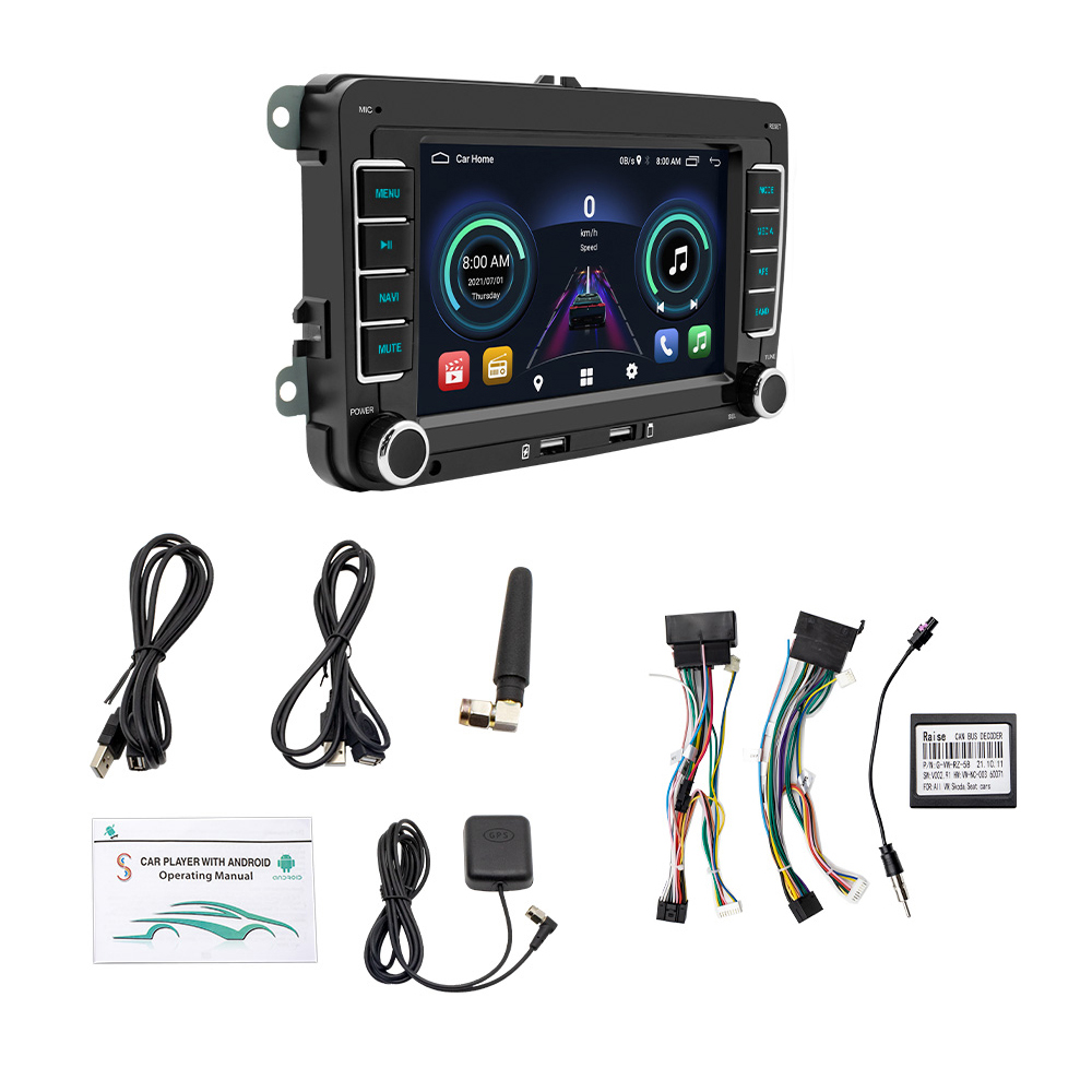 2 Din Android Car Radio Stereo Carplay Android Auto GPS Wifi For VW Golf 5 6 Skoda Touran Jetta Polo Passat b6 b7 Golf Caddy